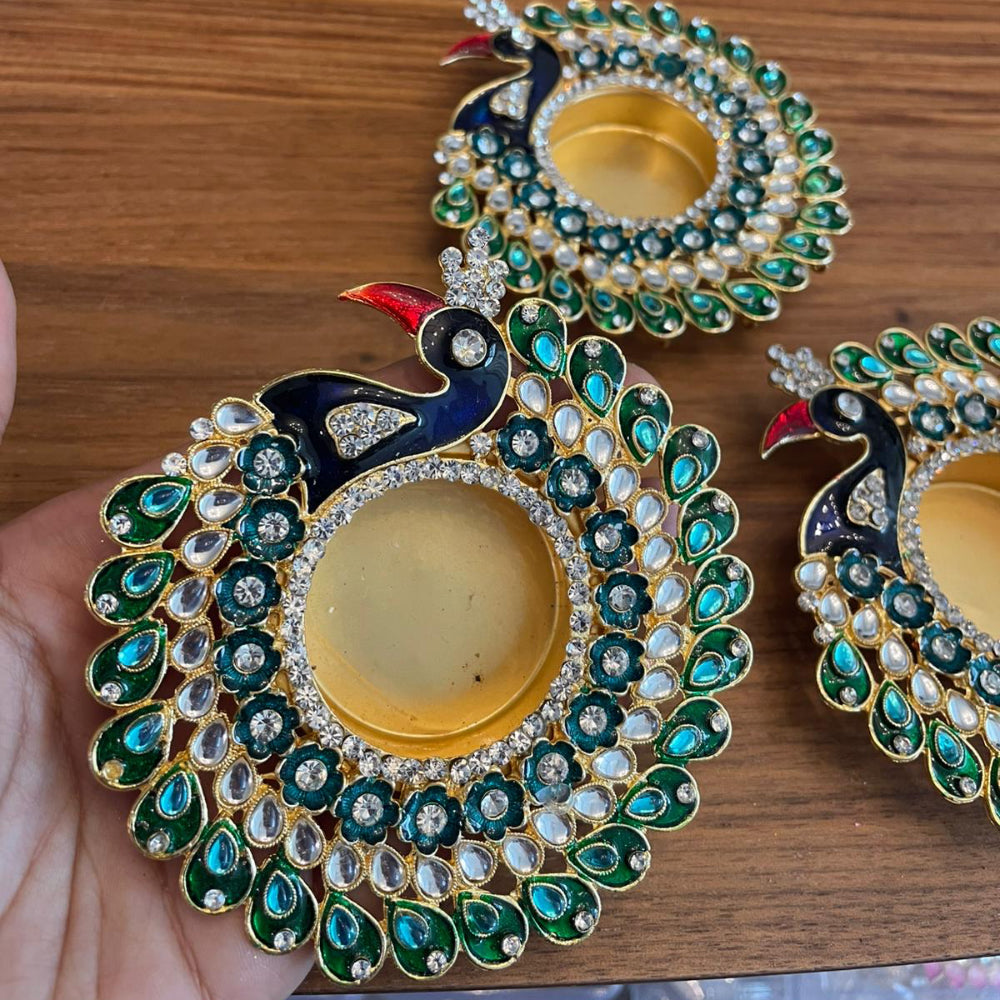 Peacock Festive Diya (1pc)