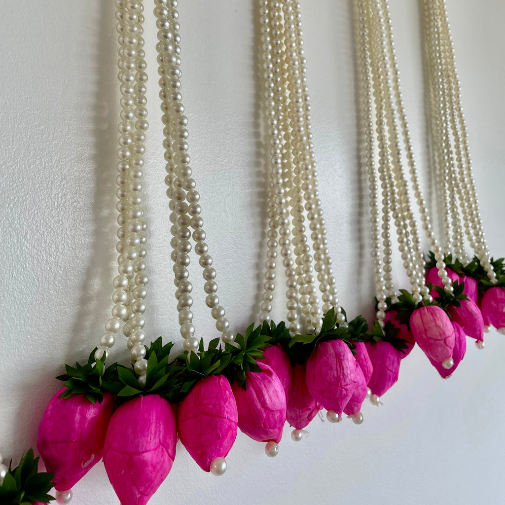 6 Bud Lotus Pearl Hanging (Set of 2)