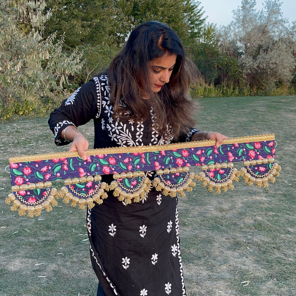 Reversible Lotus Toran with Beads