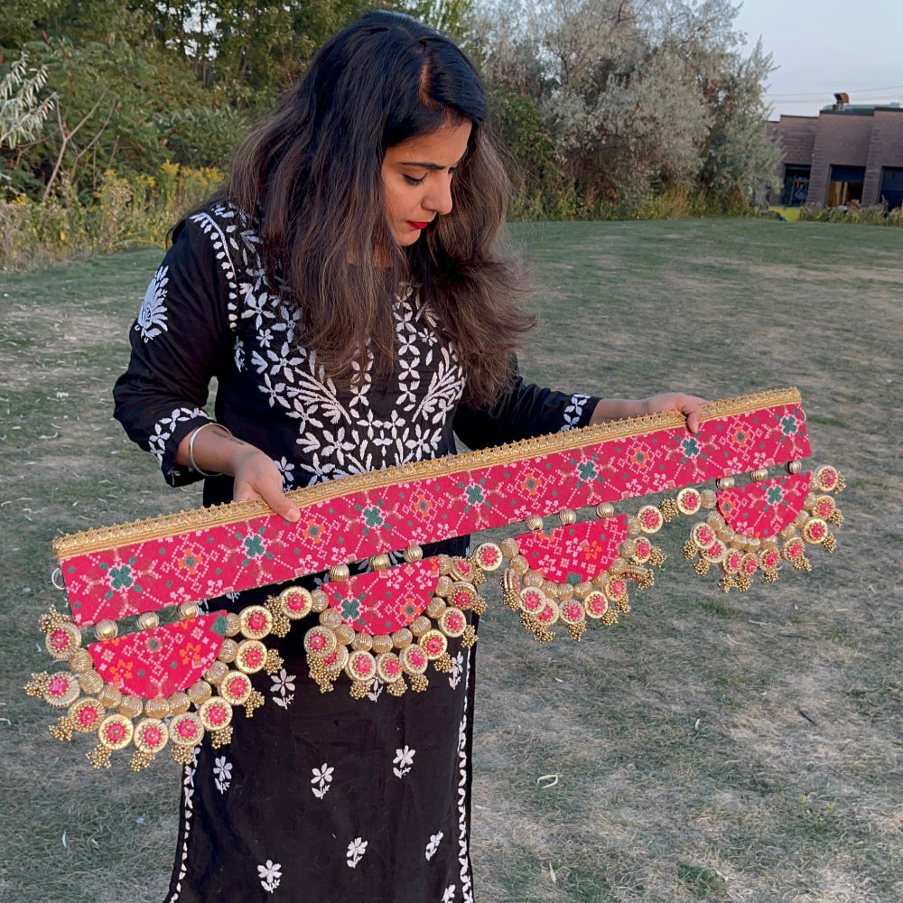 Reversible Patola Toran with roundlettes