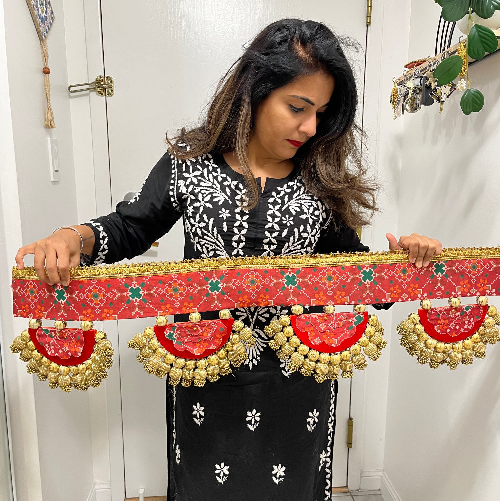 Reversible Patola Toran with Beads