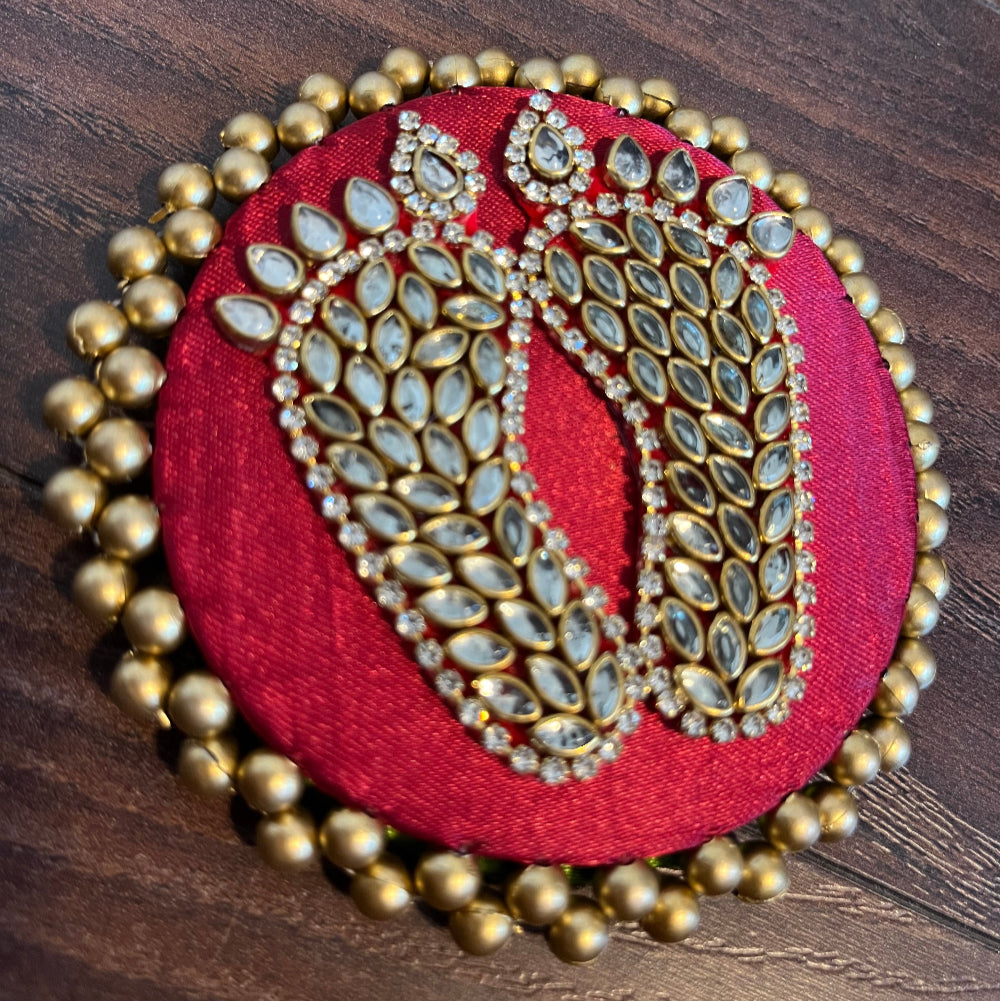 Kundan Laxmi Charan Mat - Maroon