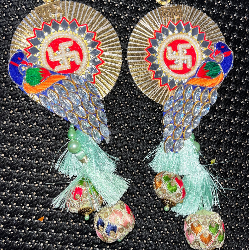 Shubh - Labh Peacock Hangings