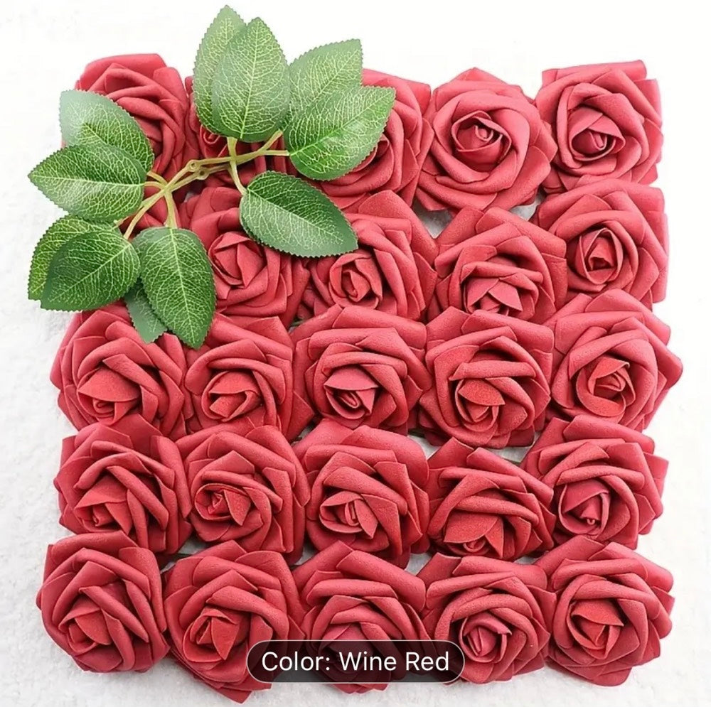 PREORDER : Foam Roses (Set of 50) - Multiple Colors