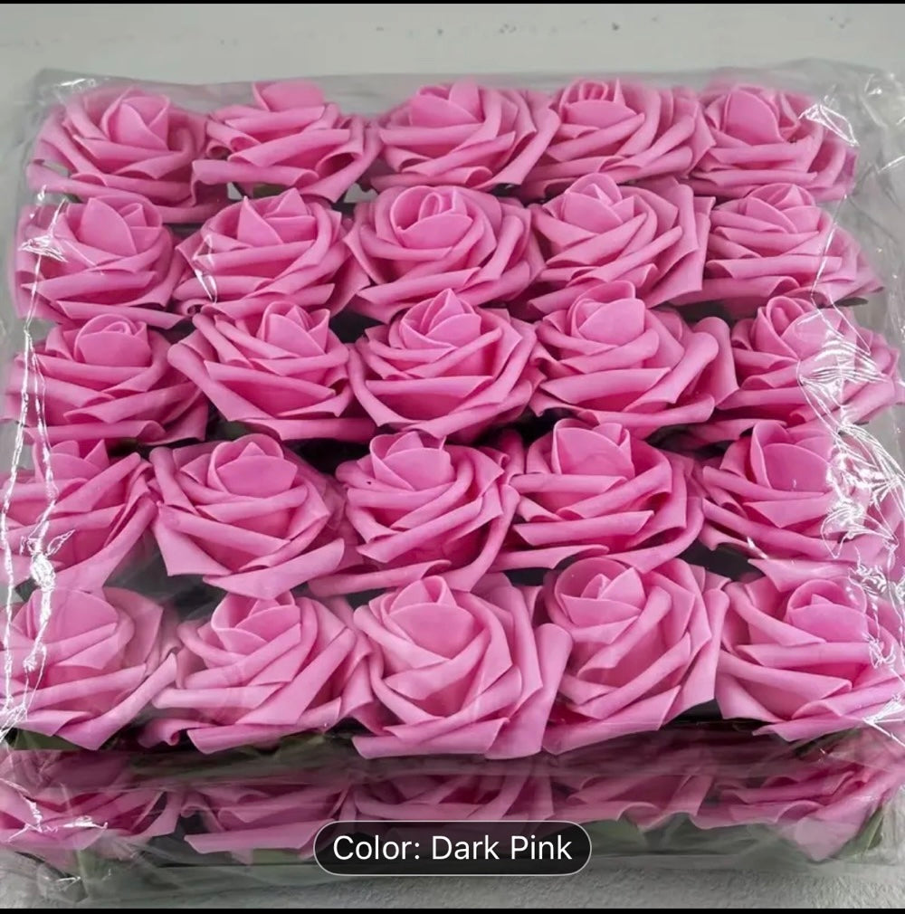 PREORDER : Foam Roses (Set of 50) - Multiple Colors