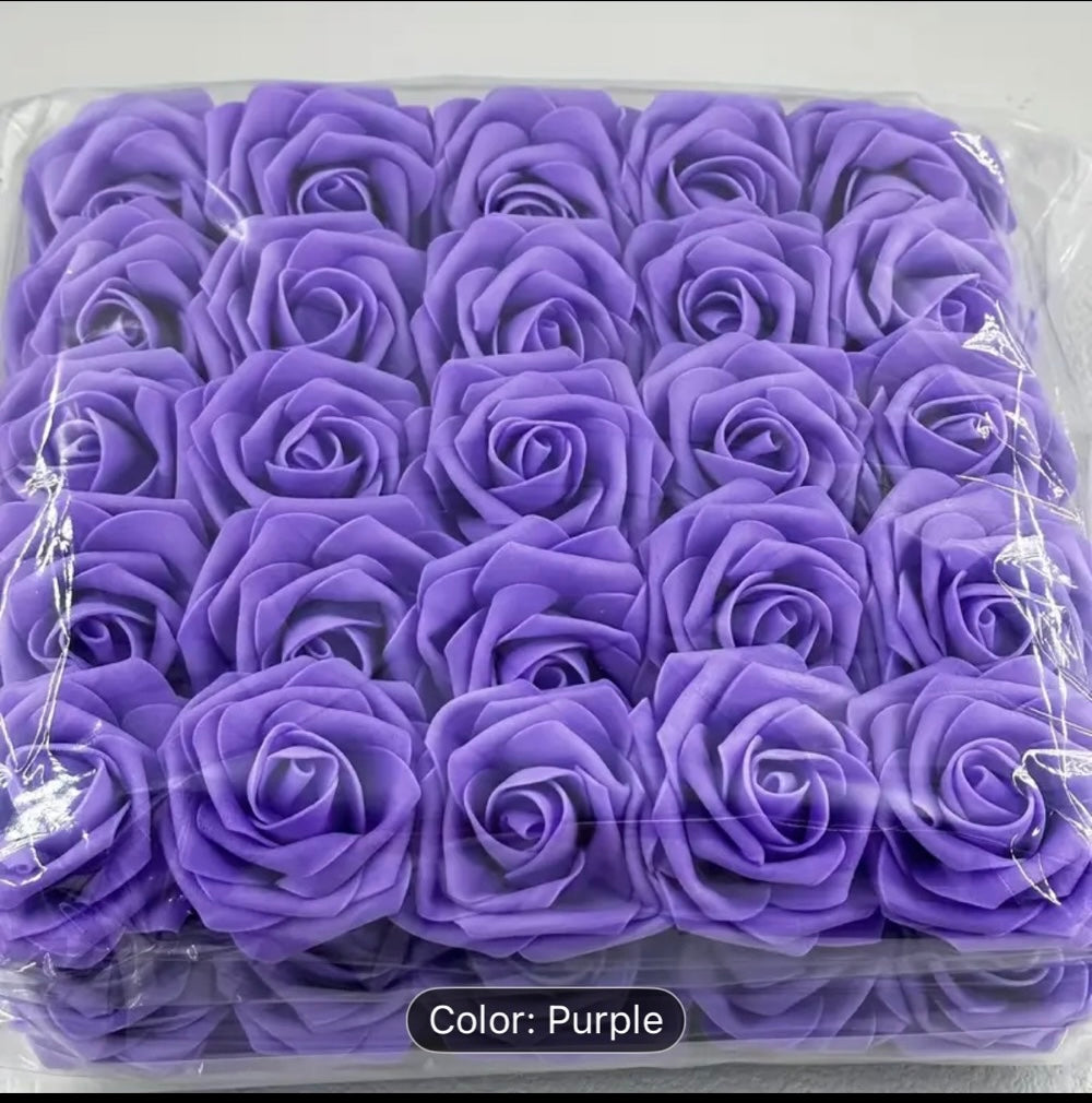 PREORDER : Foam Roses (Set of 50) - Multiple Colors
