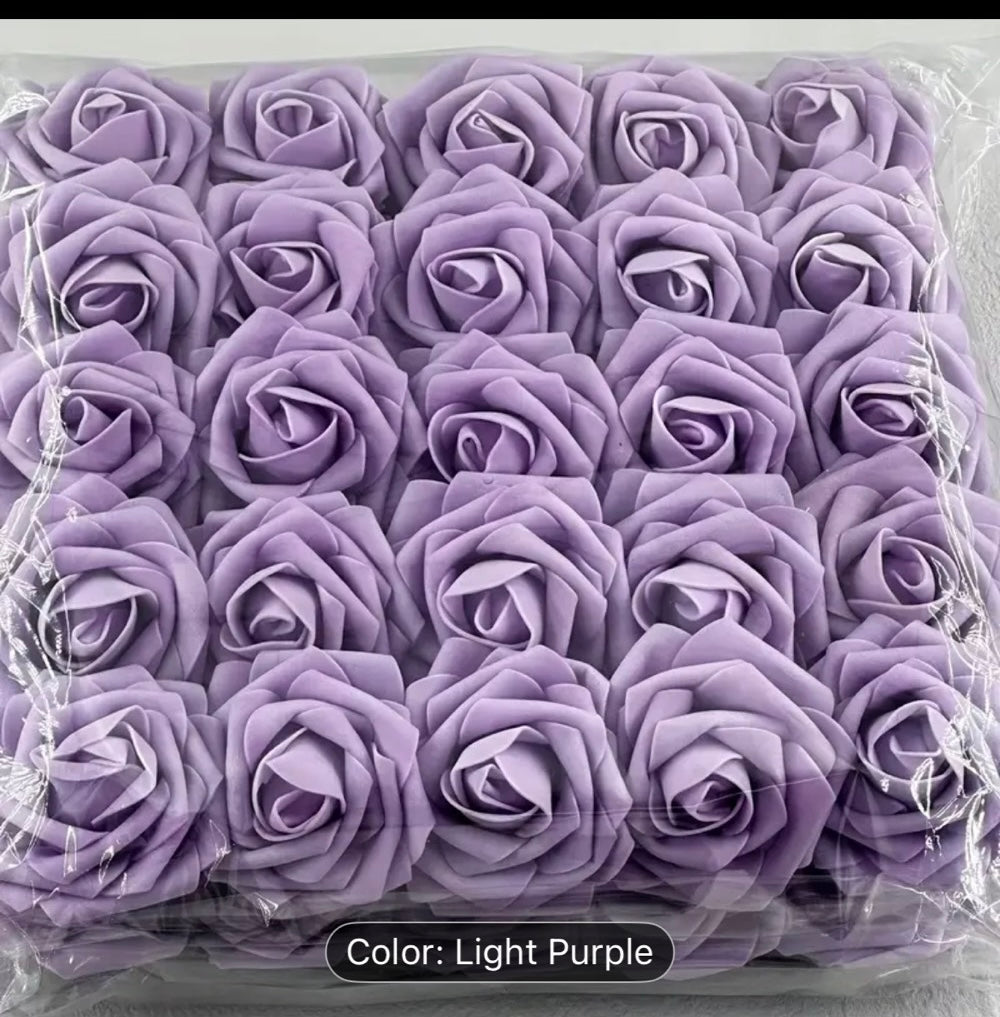 PREORDER : Foam Roses (Set of 50) - Multiple Colors
