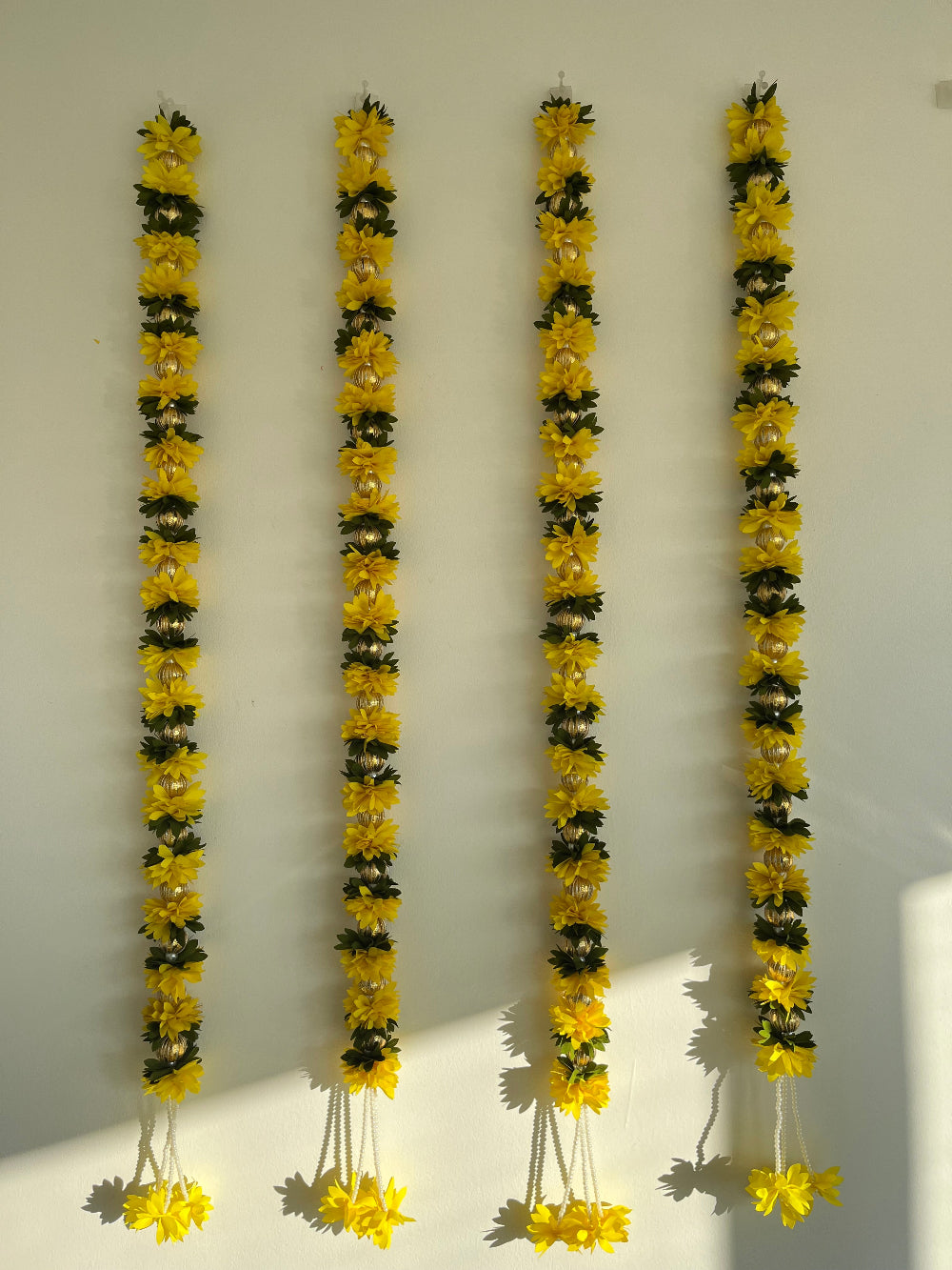 Yellow Floral Hanging (Set of 2)